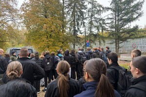 Młodzież z Augustowa z wizytą na granicy państwowej 