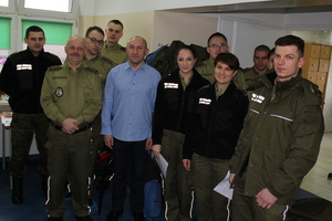 Funkcjonariusze Straży Granicznej oddali krew w ramach akcji „SpoKREWnieni służbą” 