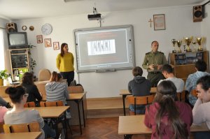 Spotkanie z uczniami w ramach Europejskiego Dnia Walki z Handlem Ludźmi 