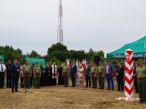 Uroczystość wmurowania aktu erekcyjnego w Nowym Dworze 