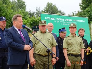 Uroczystość wmurowania aktu erekcyjnego w Nowym Dworze 