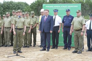 Uroczystość wmurowania aktu erekcyjnego w Nowym Dworze 