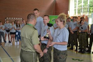 Zdobywcy I miejsca - zespół z Placówki SG w Bobrownikach 