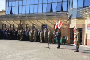 Uroczystości nadania imienia Placówce SG w Kuźnicy 