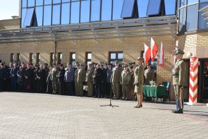 Uroczystości nadania imienia Placówce SG w Kuźnicy 