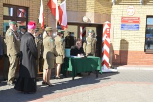 Uroczystości nadania imienia Placówce SG w Kuźnicy 