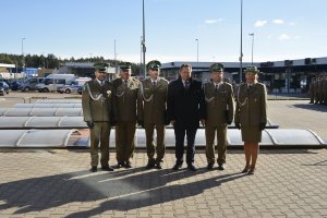 Uroczystości nadania imienia Placówce SG w Kuźnicy 