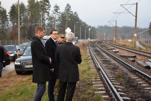 Wizyta Premiera Mateusza Morawieckiego na przejściu granicznym w Kuźnicy 