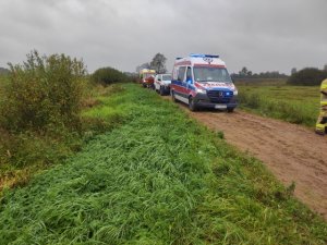 Akcja ratownicza w okolicach miejscowości Pieńki 