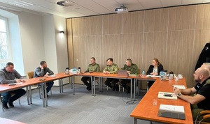 Wizyta przedstawicieli łotewskiej Straży Granicznej w Podlaskim Oddziale Straży Granicznej 