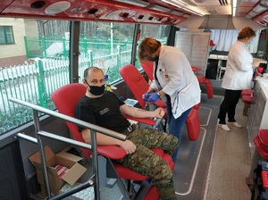 Akcja oddawania krwi w Placówce SG w Czeremsze 