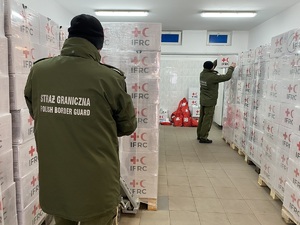 Otrzymane pakiety pomocowe z Polskiego Czerwonego Krzyża 