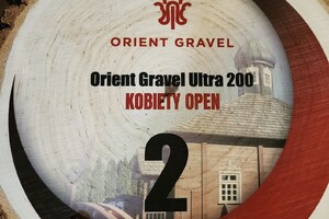 Medal z wyścigu rowerowego Orient Gravel “Tatarski Szlak”. 