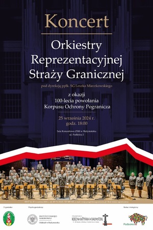 Plakat Koncert Orkiestry Reprezentacyjnej Straży Granicznej 