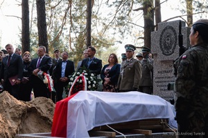 Uroczystości pogrzebowe nieznanego żołnierza Korpusu Ochrony Pogranicza. 