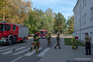 Ćwiczenia taktyczno – bojowe ze Strażą Pożarną 