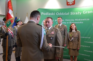 Pożegnanie ze służbą w Podlaskim Oddziale SG 