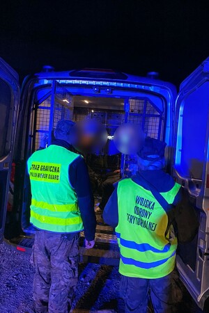 Zatrzymani nielegalni migranci w okolicach miejscowości Wołyńce 