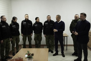 Premier i Minister MSWiA na polsko-białoruskiej granicy 