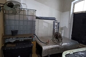 Zlikwidowana bimbrownia w Suwałkach. Akcja SG, policji i KAS 