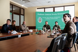 Wizyta zagranicznych oficerów łącznikowych w Polsce w POSG