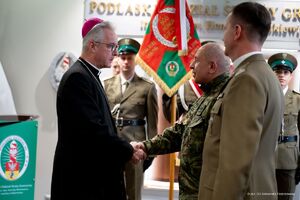 Uroczysty apel w Podlaskim Oddziale SG 