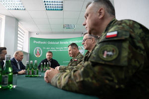 Minister MSWiA na polsko-białoruskiej granicy+ 