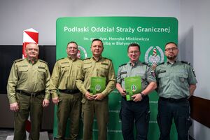 Podlaski Oddział Straży Granicznej i podlaska KAS podsumowały współpracę 