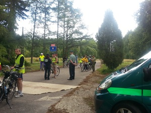 Odprawa graniczna rowerzystów 