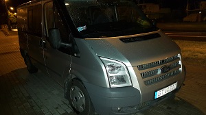 Zatrzymany Ford Tourneo 