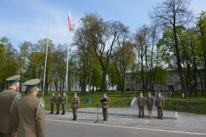 Uroczystości w komendzie oddziału 