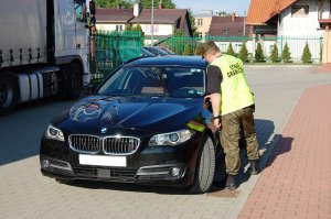 Zatrzymane BMW 